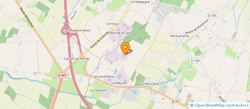 localisation de l'entreprise LA TOURANGELLE  ALLONNES