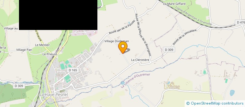 localisation de l'entreprise LA TOURANGELLE NORMANDE  LA HAYE-PESNEL