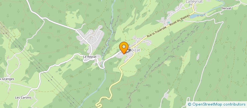 localisation de l'entreprise LA TOURELLE  ECHALLON