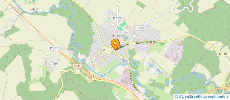 localisation de l'entreprise LA TOURELLE  BRAINE