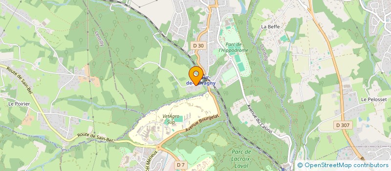 localisation de l'entreprise LA TOURELLOISE D'ELECTRICITE à LA TOUR DE SALVAGNY