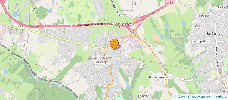 localisation de l'entreprise LA TOURELLOISE DE PLOMBERIE  LA TOUR-DE-SALVAGNY