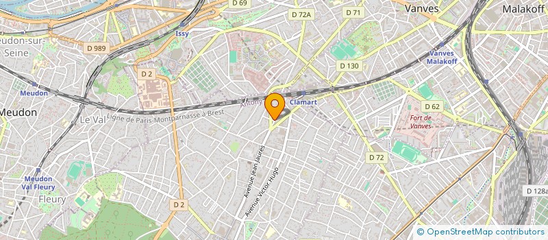 localisation de l'entreprise LA TOURETTE  CLAMART