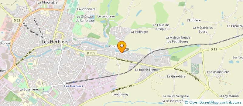 localisation de l'entreprise LA TOURETTE à LES HERBIERS