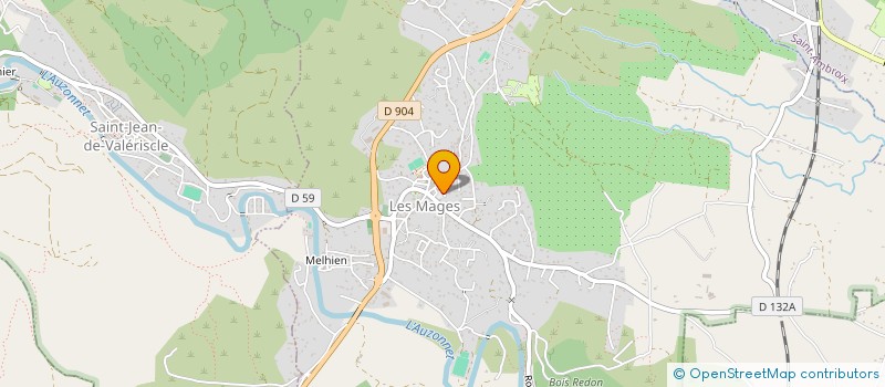 localisation de l'entreprise LA TOURETTE à LES MAGES