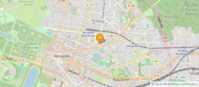 localisation de l'entreprise LA TOURISTE à VERSAILLES