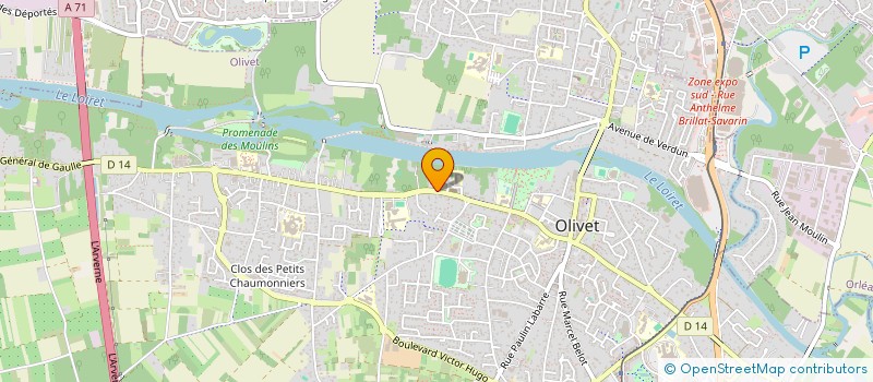 localisation de l'entreprise LA TOURLIERE à OLIVET