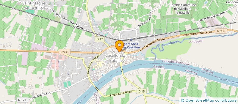 localisation de l'entreprise LA TOURNEE à CASTILLON-LA-BATAILLE