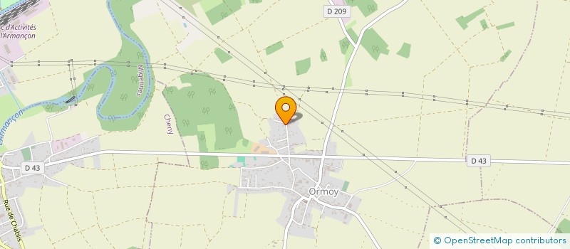 localisation de l'entreprise LA TOURNELLE  ORMOY