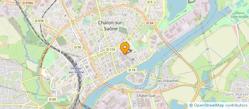 localisation de l'entreprise LA TOURNERIE à CHALON-SUR-SAONE