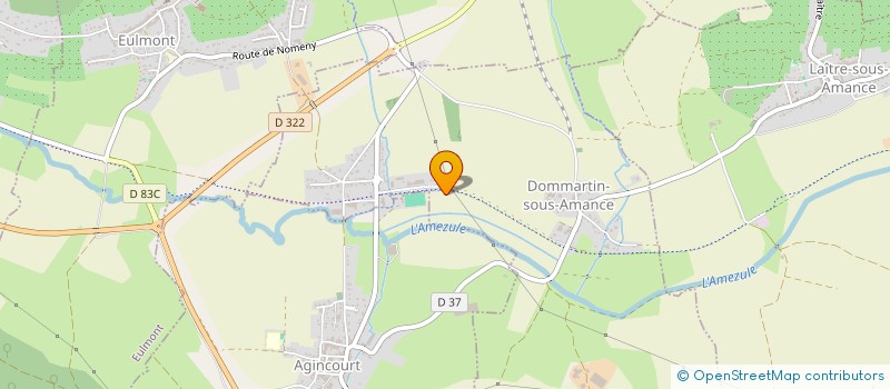 localisation de l'entreprise LA TOURNERIE  DOMMARTIN-SOUS-AMANCE