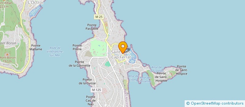 localisation de l'entreprise LA TOURTERELLE à SAINT-JEAN-CAP-FERRAT
