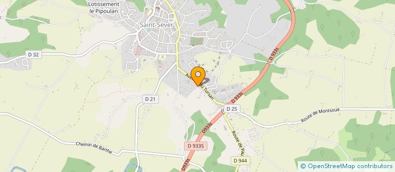 localisation de l'entreprise LA TOURTIERE LANDAISE à SAINT-SEVER