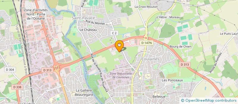 localisation de l'entreprise LA TOUZARDIERE  SAINT-PAVACE