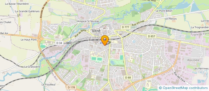 localisation de l'entreprise LA TRACE  VITRE
