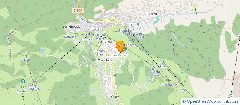 localisation de l'entreprise LA TRACE à LA CLUSAZ