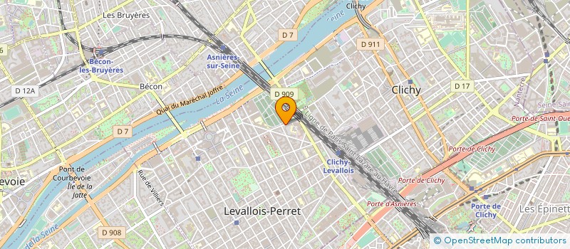 localisation de l'entreprise LA TRACE à LEVALLOIS-PERRET