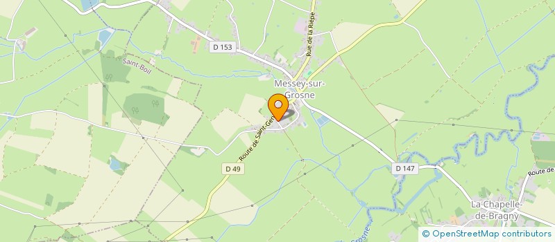 localisation de l'entreprise LA TRACE DES LIENS  MESSEY-SUR-GROSNE
