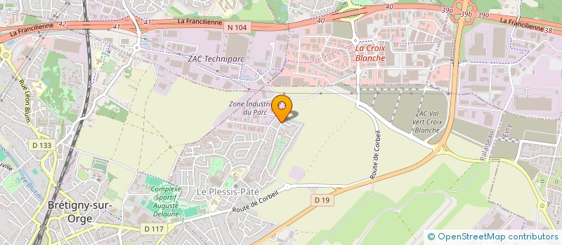 localisation de l'entreprise LA TRACTION PARISIENNE  LE PLESSIS-PATE