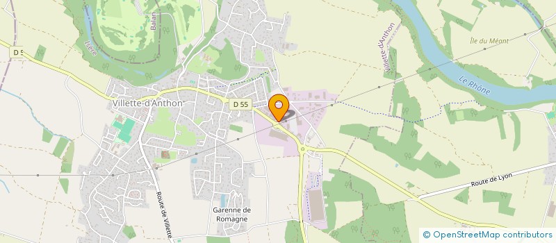 localisation de l'entreprise LA TRACTION RHONE ALPES  VILLETTE-D'ANTHON