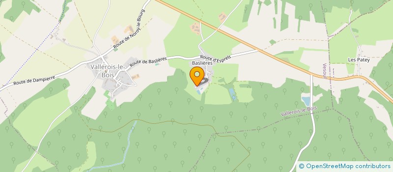 localisation de l'entreprise LA TRAD 70  VALLEROIS-LE-BOIS