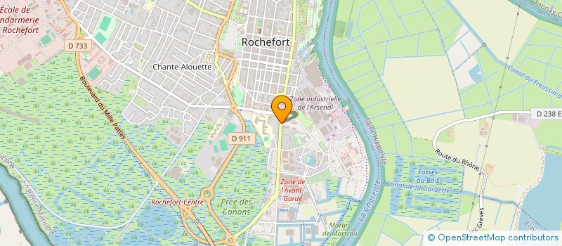 localisation de l'entreprise LA TRADEO  ROCHEFORT