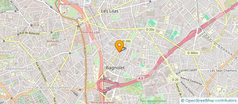 localisation de l'entreprise LA TRADITION 111 à BAGNOLET