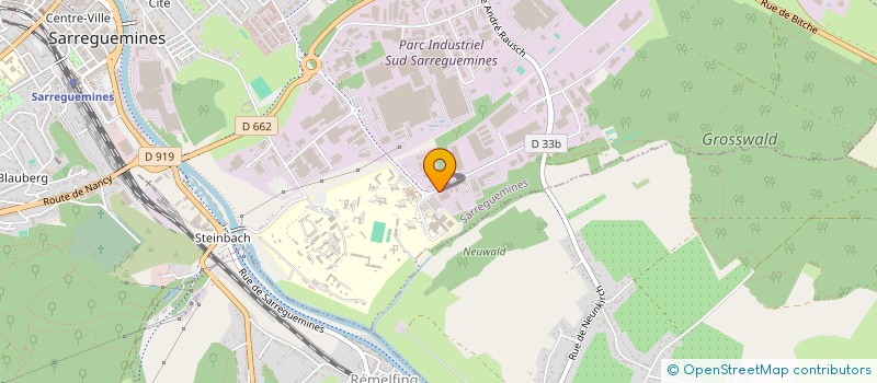 localisation de l'entreprise LA TRADITION  SARREGUEMINES