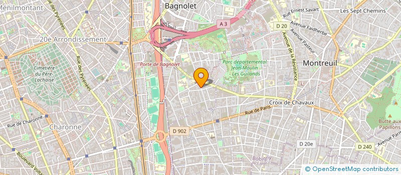 localisation de l'entreprise LA TRADITION ANGLAISE  BAGNOLET
