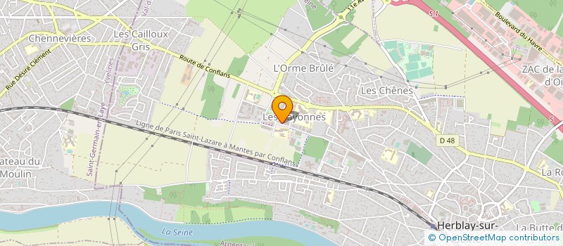 localisation de l'entreprise LA TRADITION D'HERBLAY  HERBLAY-SUR-SEINE