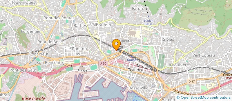 localisation de l'entreprise LA TRADITION DE BATIR ET DE RENOVER (T.B.R)  TOULON