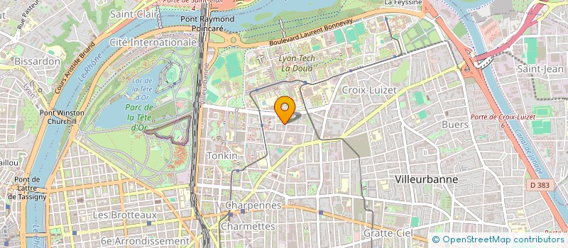 localisation de l'entreprise LA TRADITION DE VILLEURBANNE  VILLEURBANNE