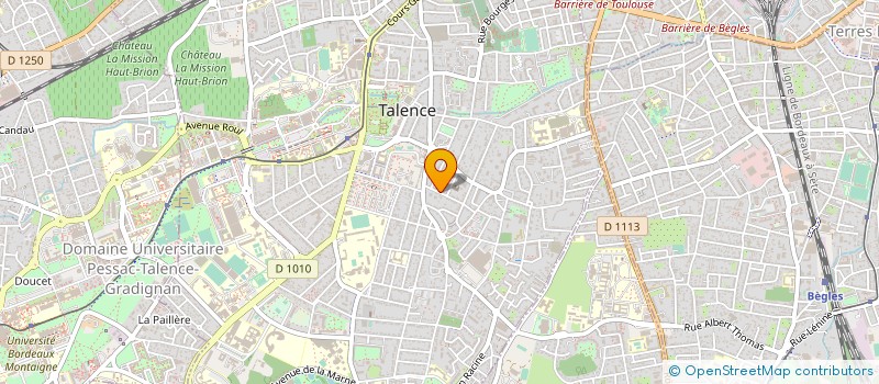 localisation de l'entreprise LA TRADITION DU PAIN  TALENCE