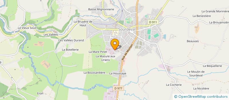 localisation de l'entreprise LA TRADITION FROMAGERE à SOURDEVAL