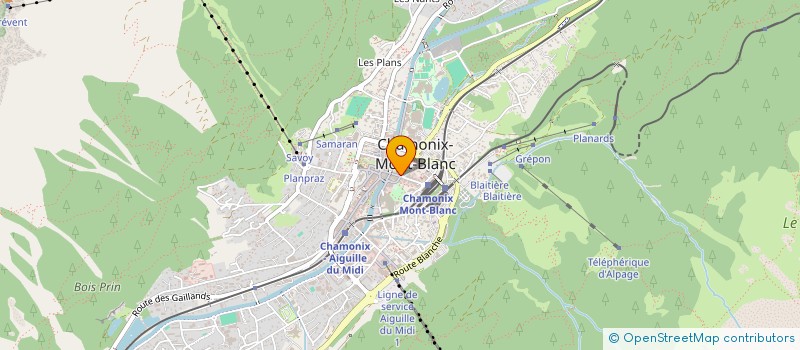 localisation de l'entreprise LA TRAFOLE  CHAMONIX-MONT-BLANC