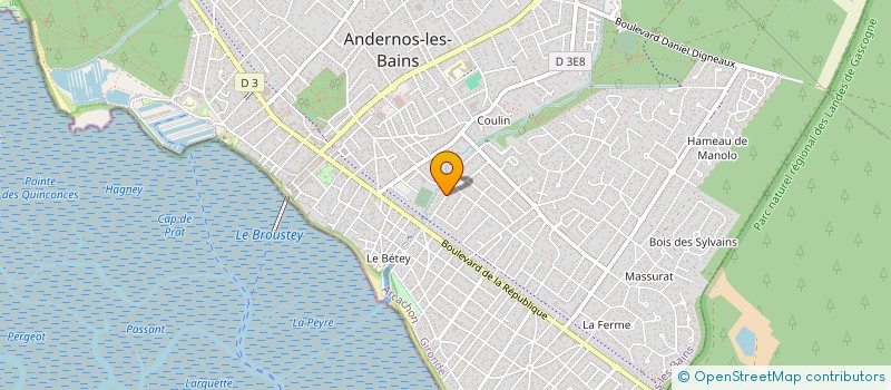 localisation de l'entreprise LA TRAINE  ANDERNOS-LES-BAINS