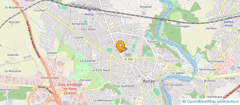 localisation de l'entreprise LA TRAITORIA à AURAY