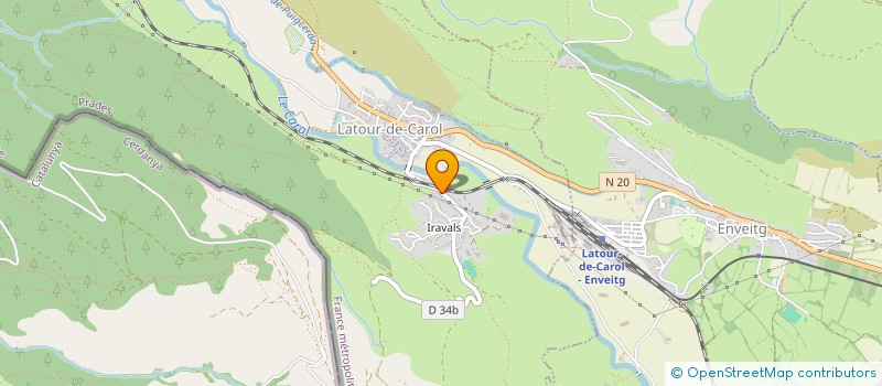 localisation de l'entreprise LA TRAM'  LATOUR-DE-CAROL