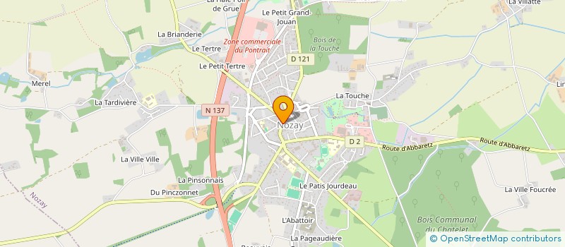 localisation de l'entreprise LA TRANCHE BLEUE à NOZAY
