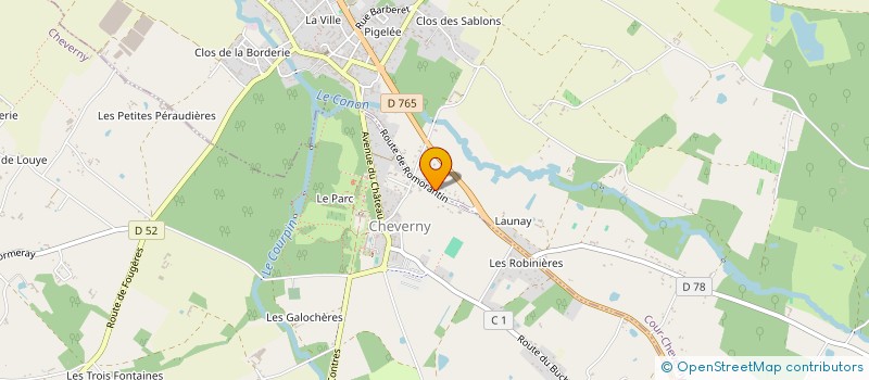 localisation de l'entreprise LA TRANQUILLITE  COUR-CHEVERNY