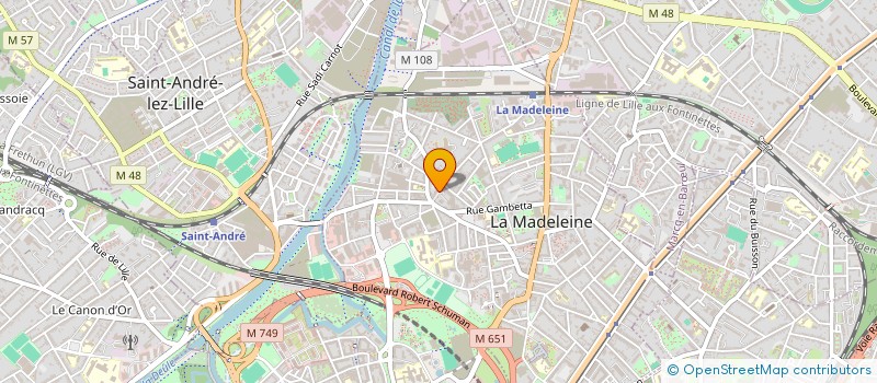 localisation de l'entreprise LA TRANS'ARTISTIQUE  SAINT-ANDRE-LEZ-LILLE
