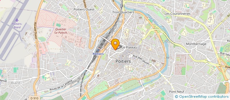 localisation de l'entreprise LA TRANSATLANTIQUE DU POITOU à POITIERS