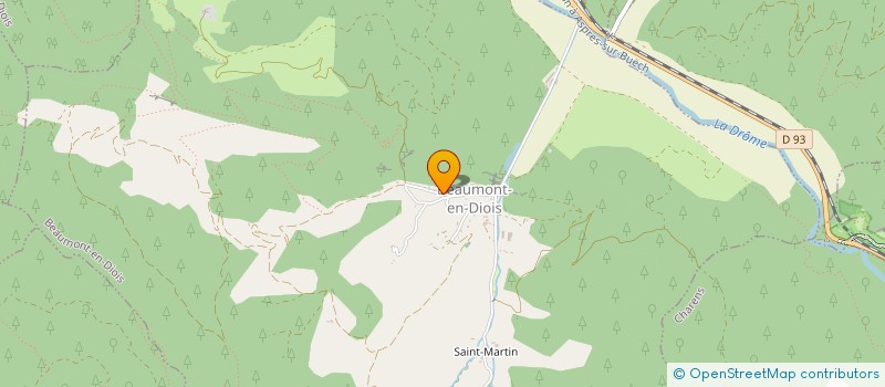 localisation de l'entreprise LA TRANSFORMERIE COLLECTIVE DIOISE  BEAUMONT-EN-DIOIS