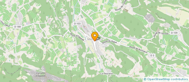 localisation de l'entreprise LA TRAPPE SOURIS  MENERBES