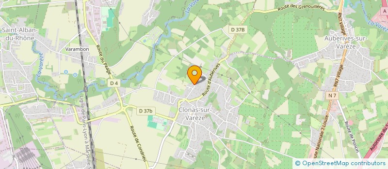 localisation de l'entreprise LA TRAQUE  CLONAS-SUR-VAREZE