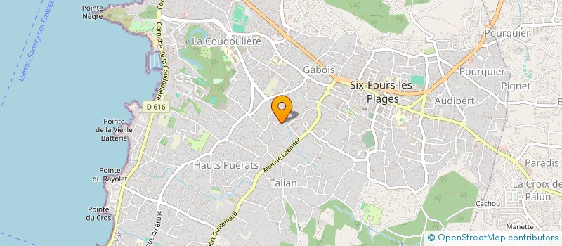 localisation de l'entreprise LA TRASMETUDA à SIX-FOURS-LES-PLAGES