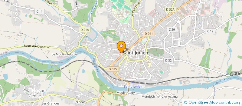 localisation de l'entreprise LA TRATTORIA à SAINT JUNIEN