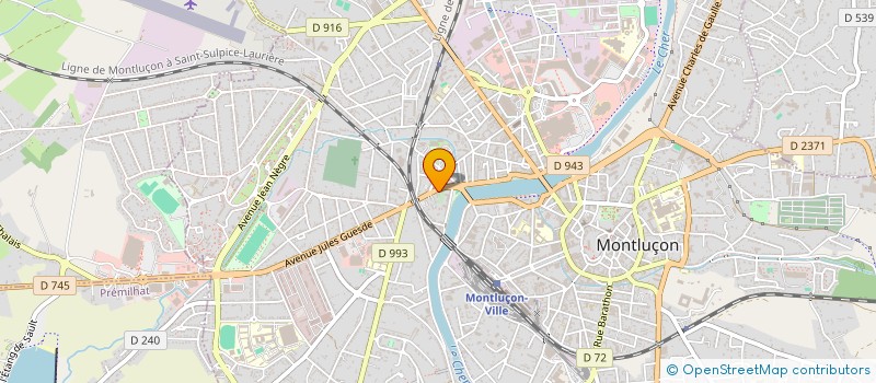 localisation de l'entreprise LA TRATTORIA à MONTLUCON