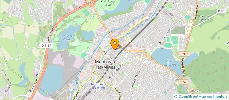 localisation de l'entreprise LA TRATTORIA à MONTCEAU-LES-MINES