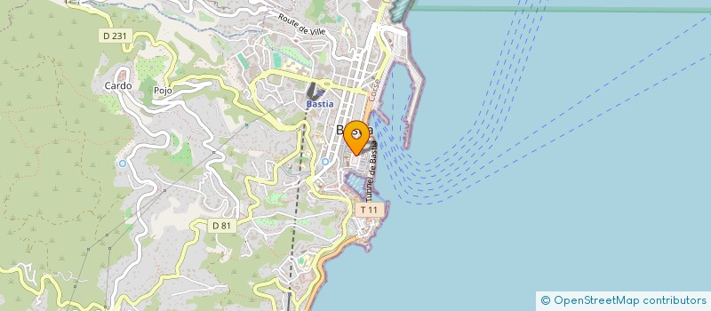 localisation de l'entreprise LA TRATTORIA DU MARCHE à BASTIA